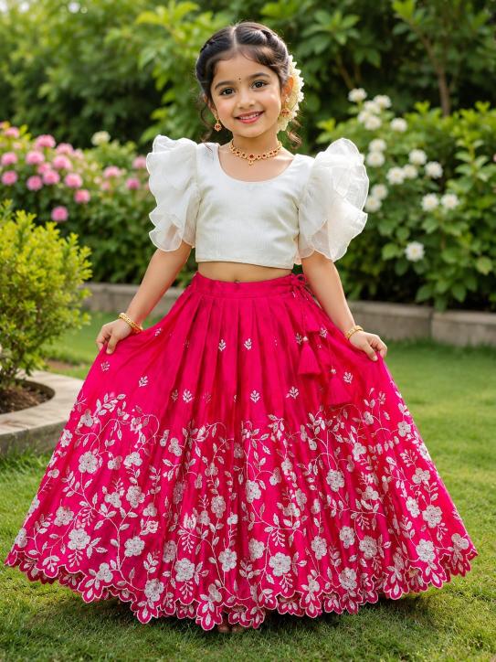 Pinkaa Oranjaa Cream Pink Surat kids kurta suppliers